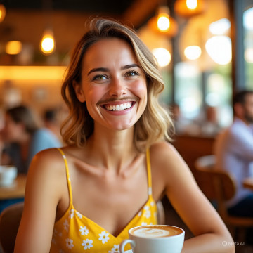 Ilustrasi wanita Berkumis (Meta AI)